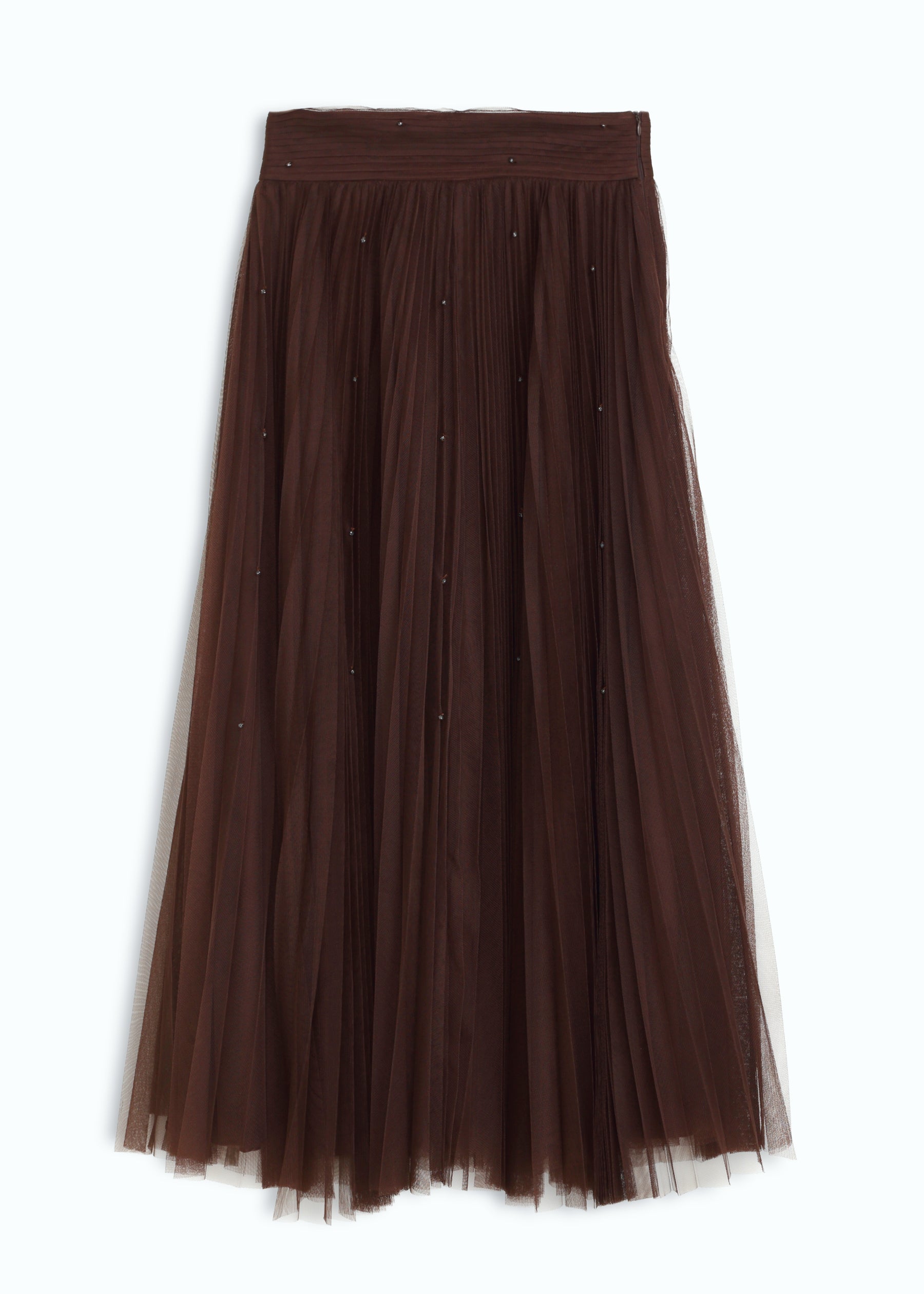Hand-beaded Tulle Skirt