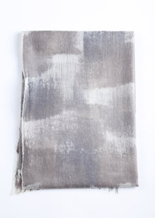 Nuvola Cashmere Shawl with Hand Drawn Print