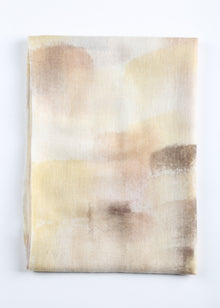 Nuvola Cashmere Shawl with Hand Drawn Print