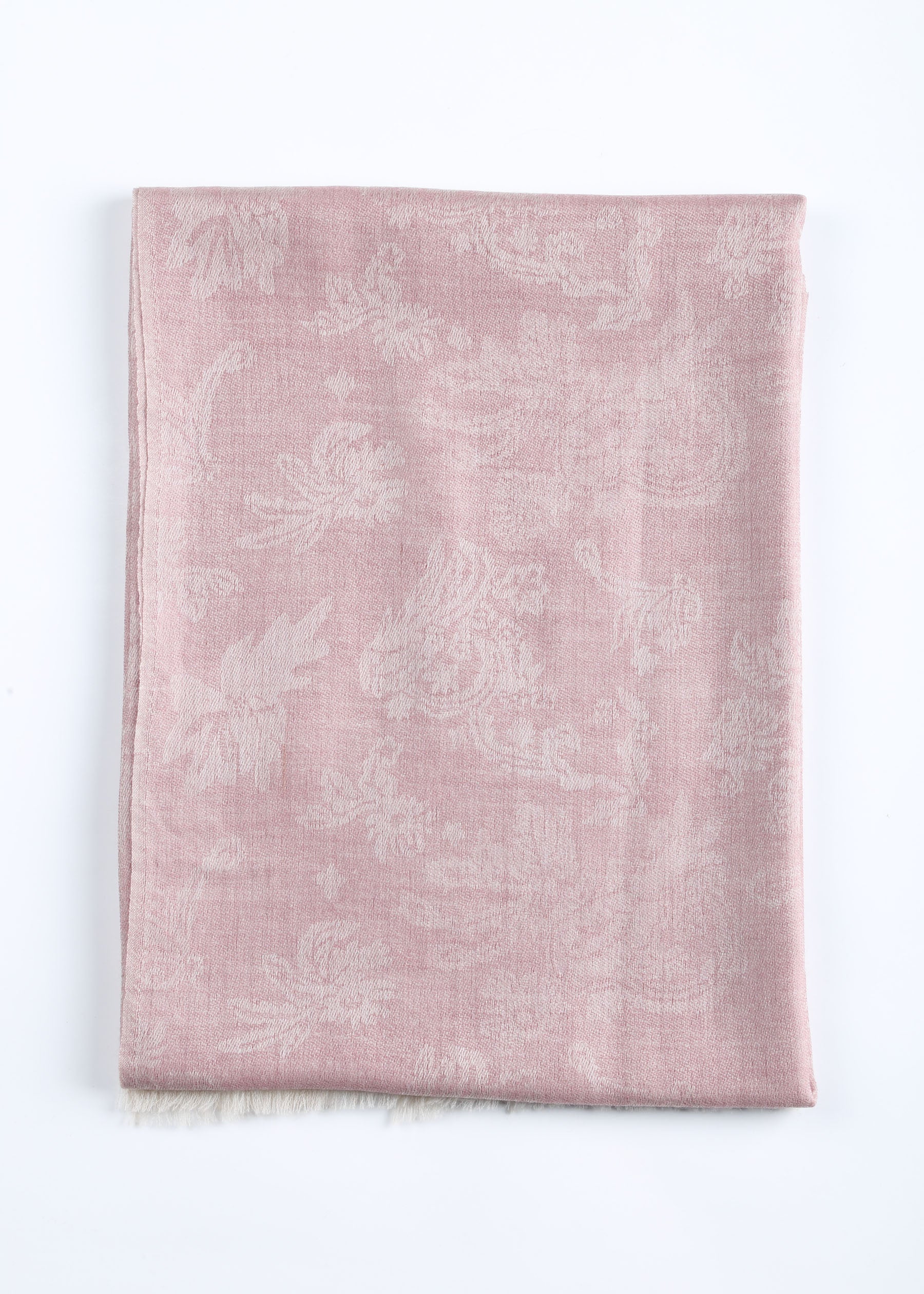 Flower Jacquard Cashmere Scarf