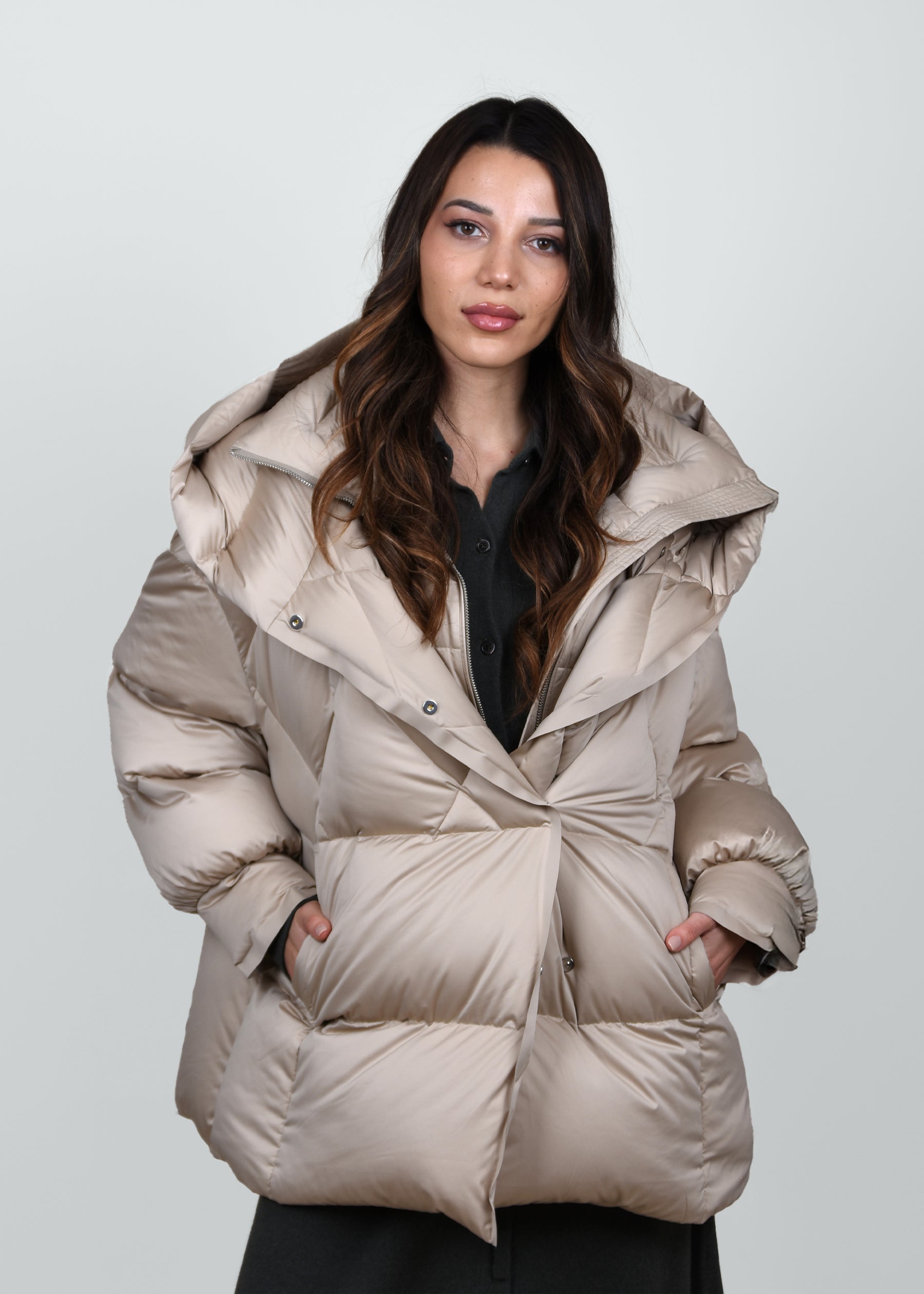 Hooded Midi Puffer Jacket