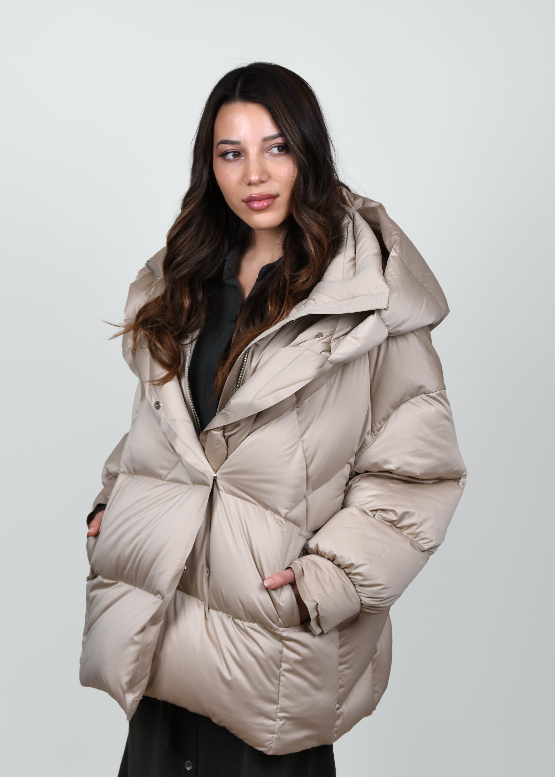 Hooded Midi Puffer Jacket