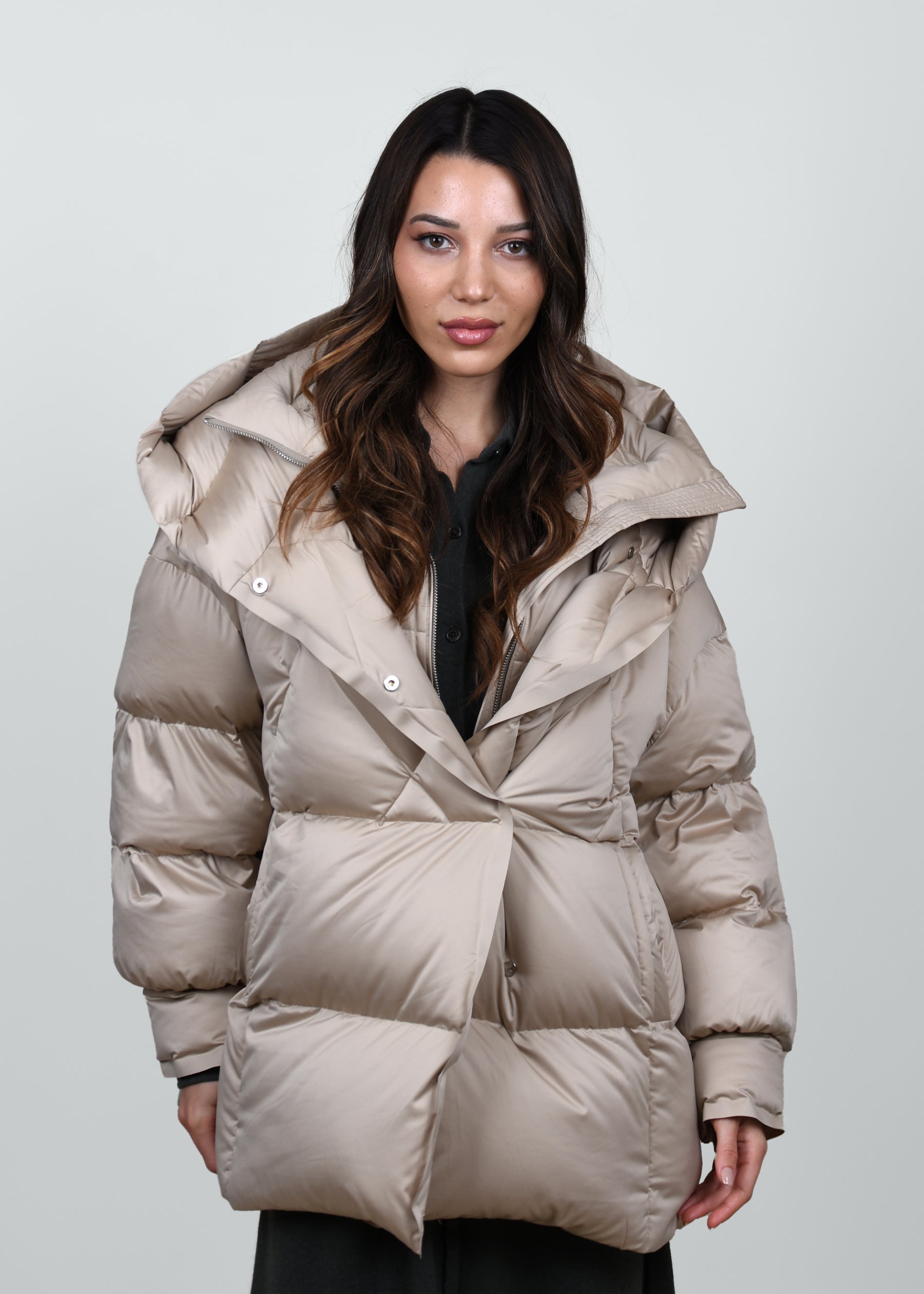 Hooded Midi Puffer Jacket