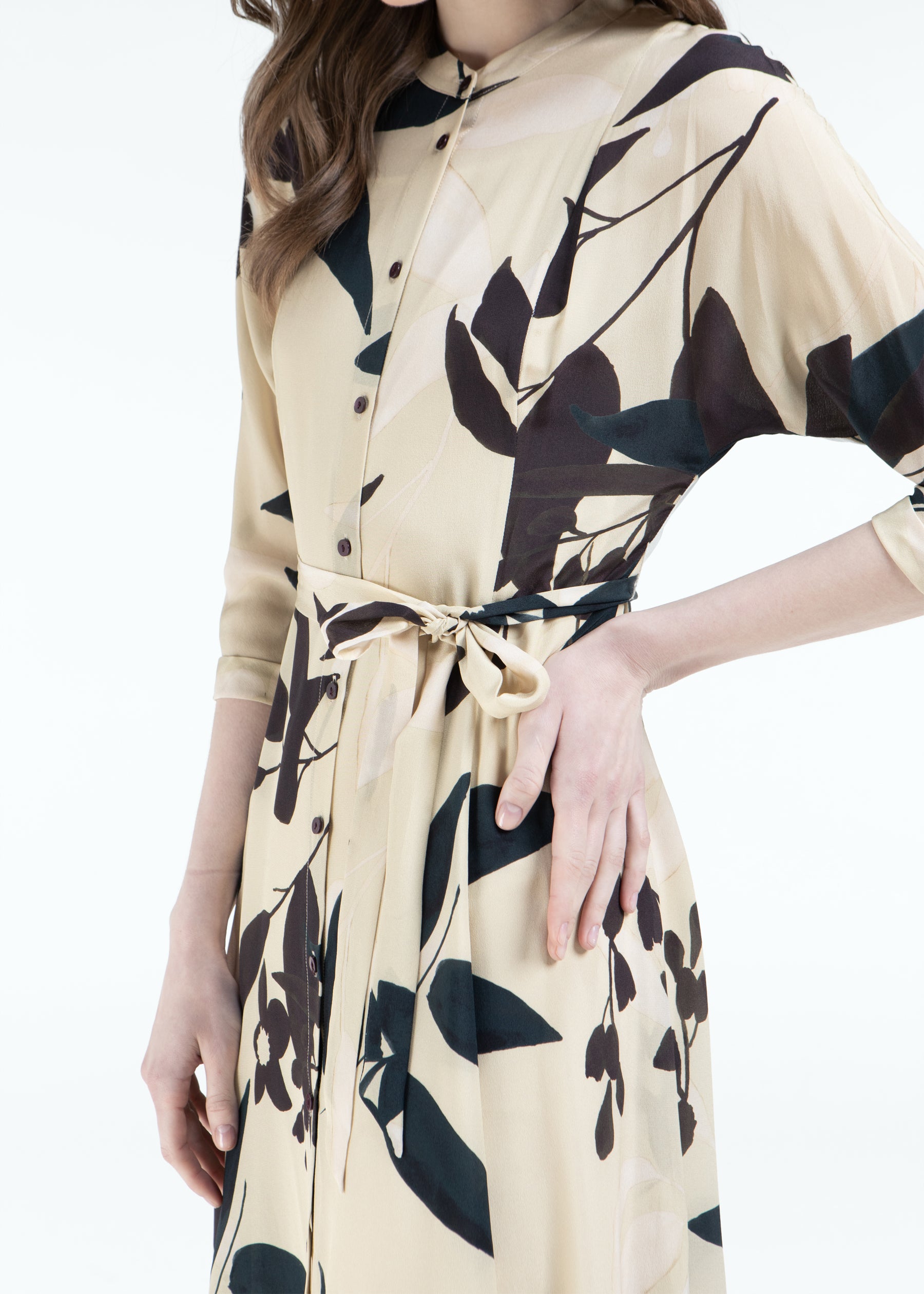 Frondosa Silk Dress