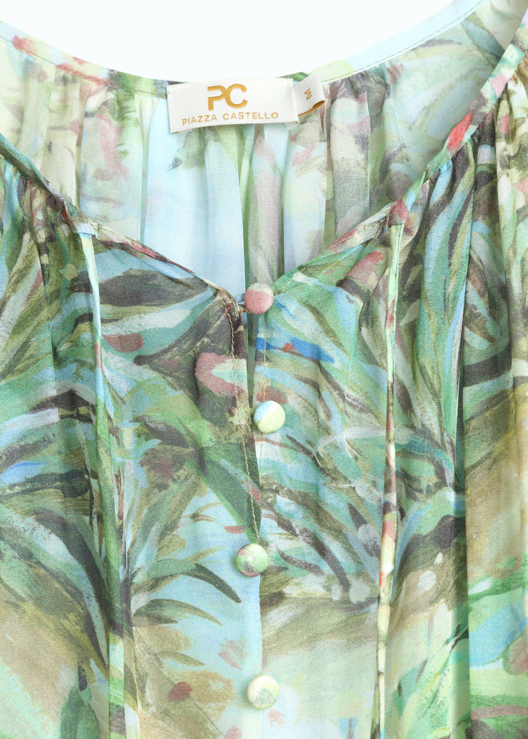 Miraluna Silk Dress with Tie Belt