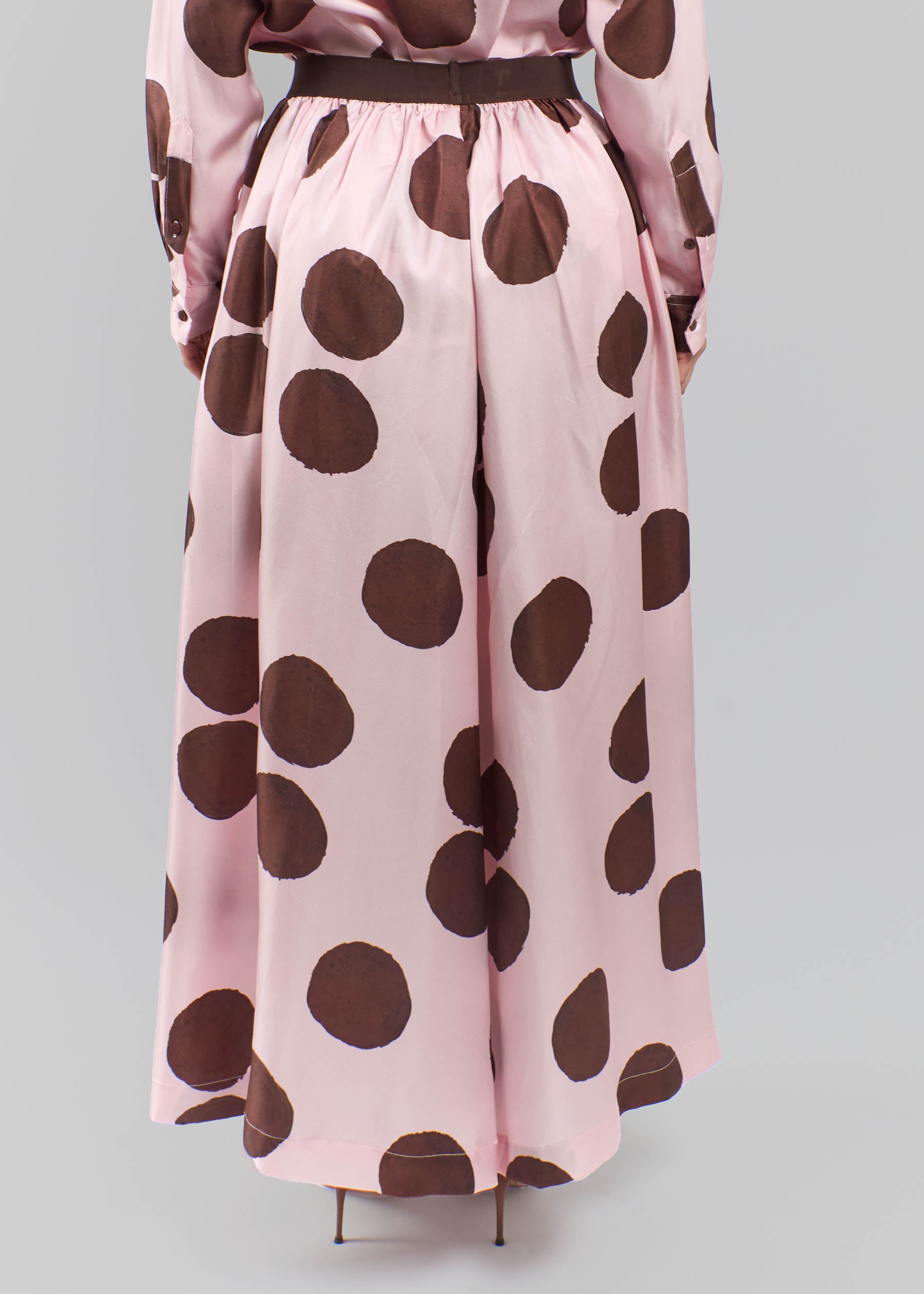 Arte Dot Silk Skirt