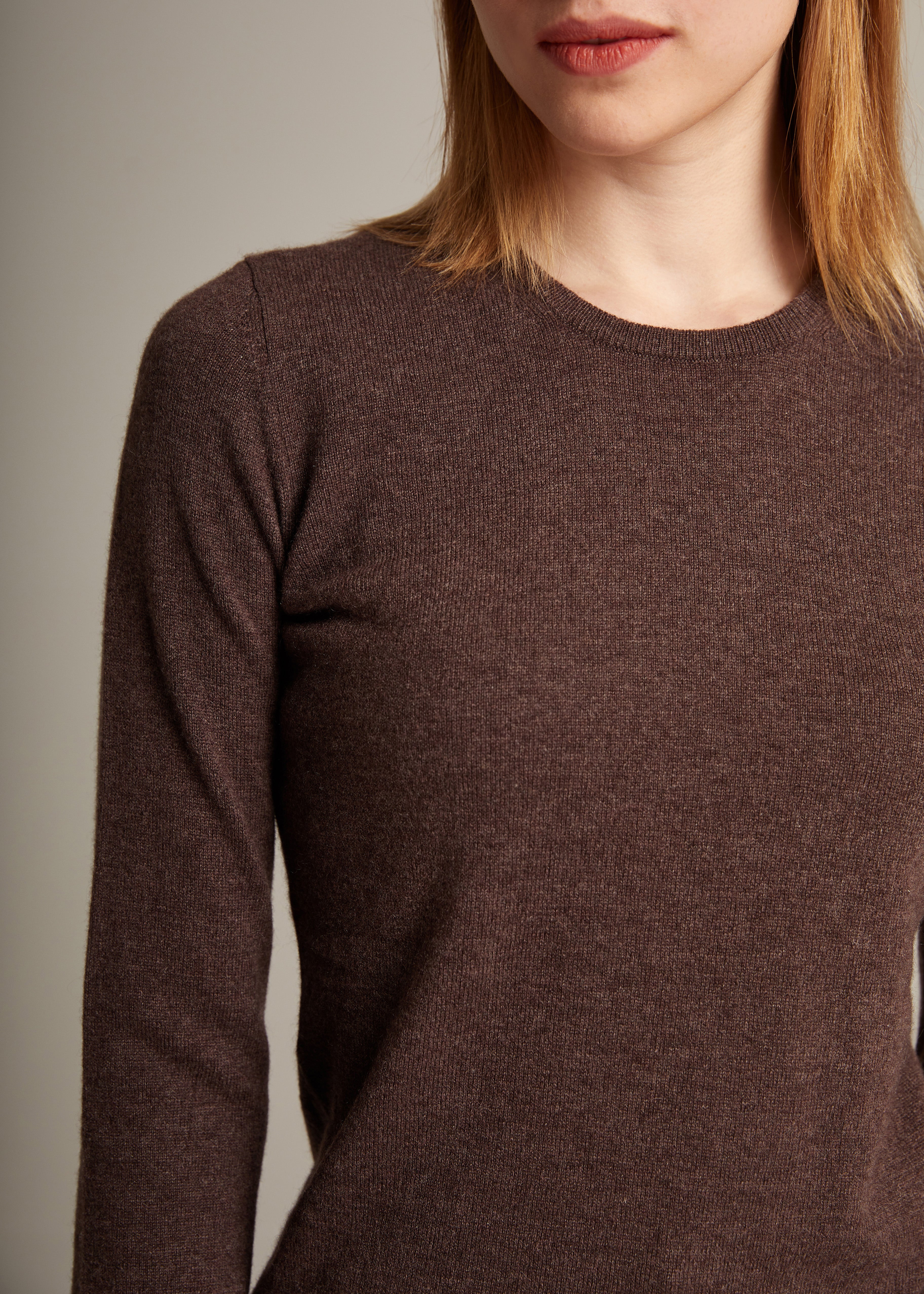 Women Round Neck Cashmere Sweater