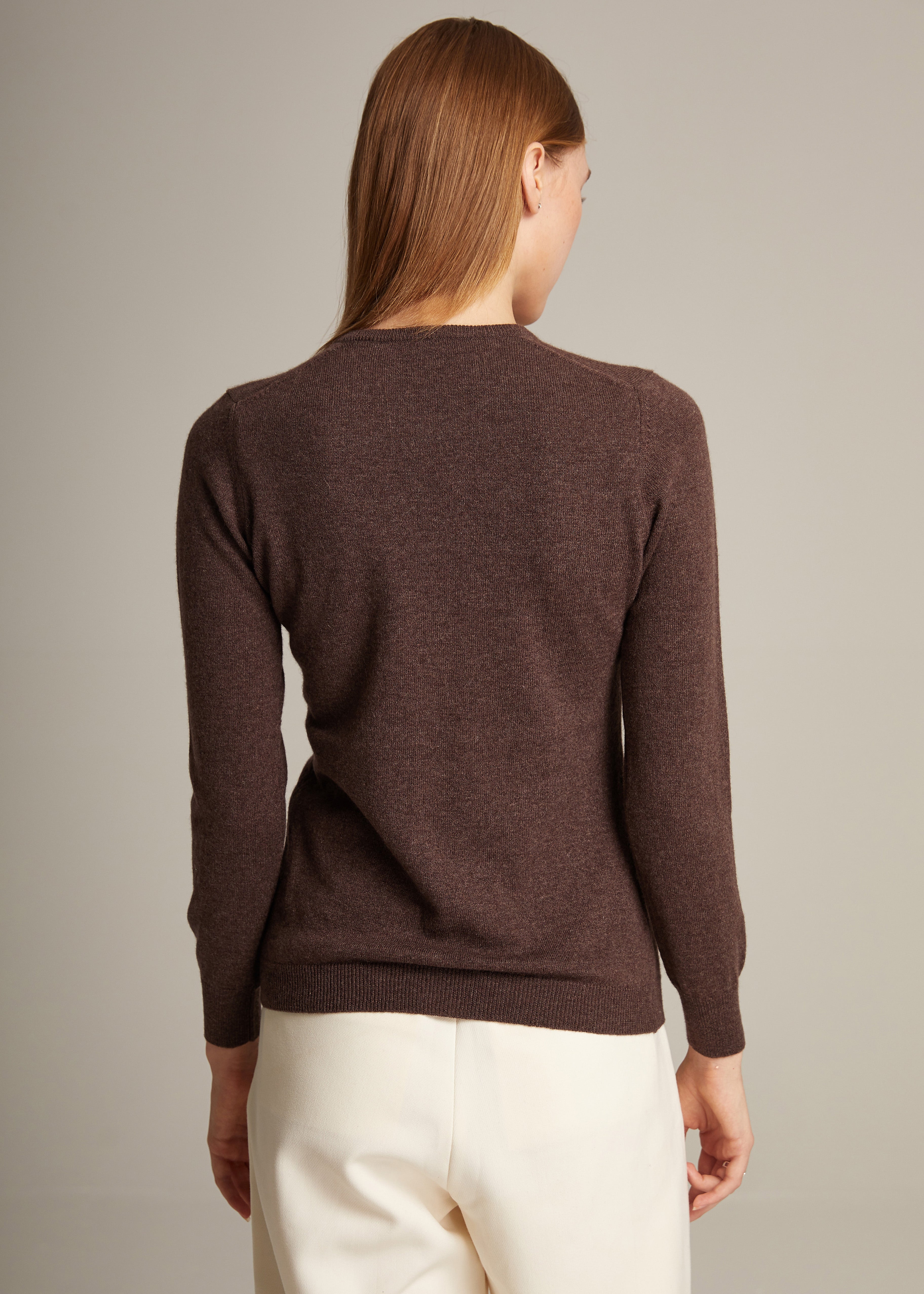 Women Round Neck Cashmere Sweater