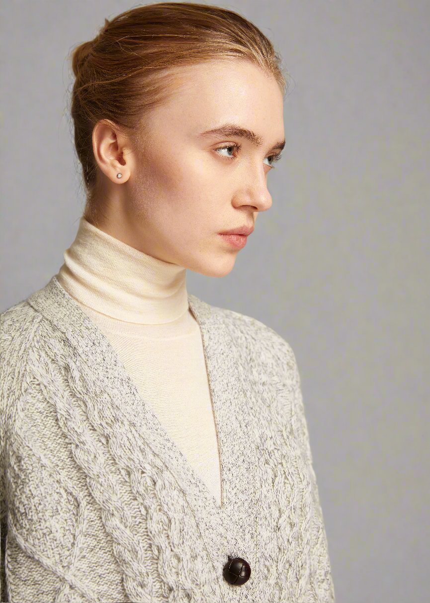 Cortina Cashmere Cable Knit Cardigan