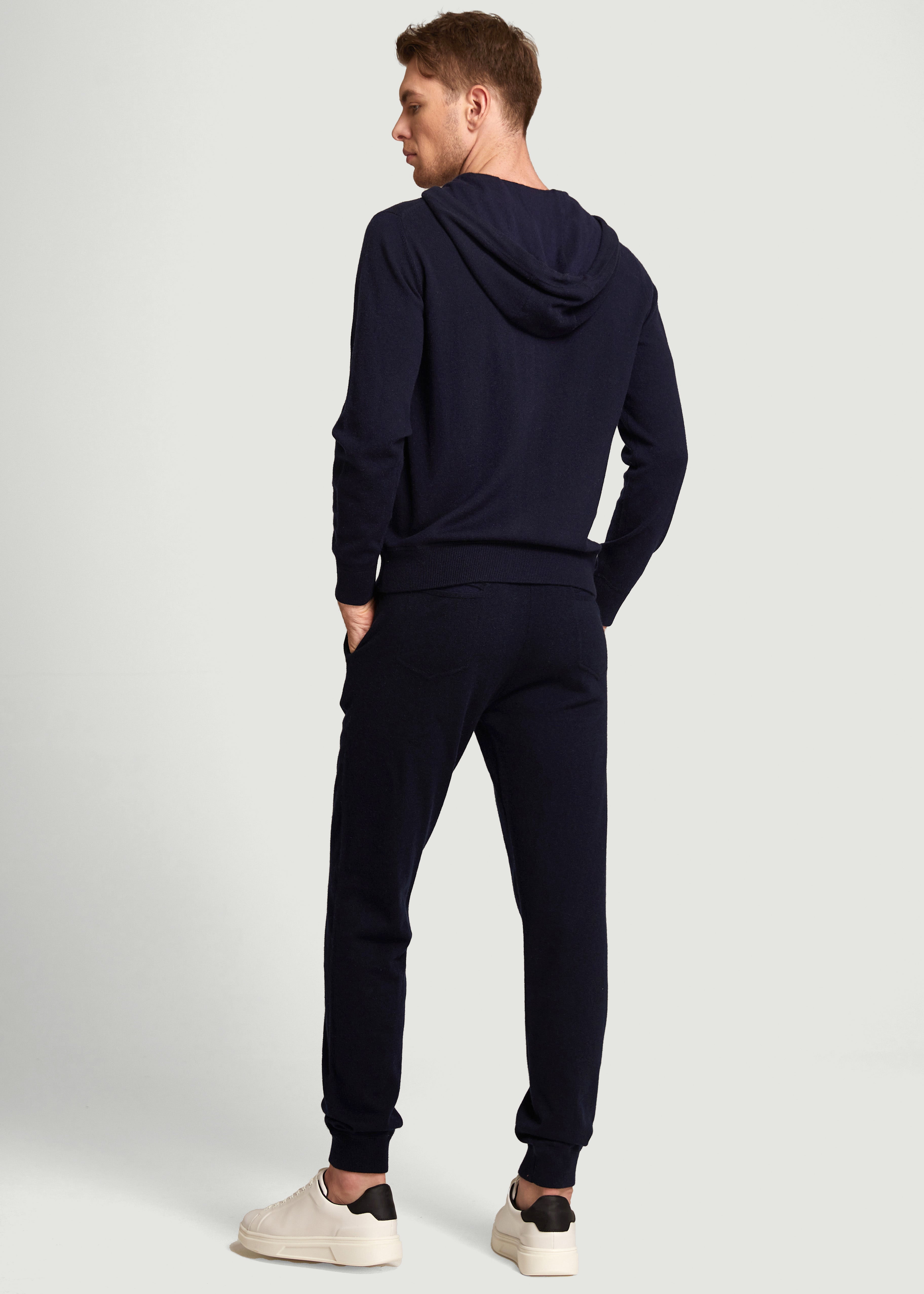 Men Relaxed Cashmere Jogger Trousers