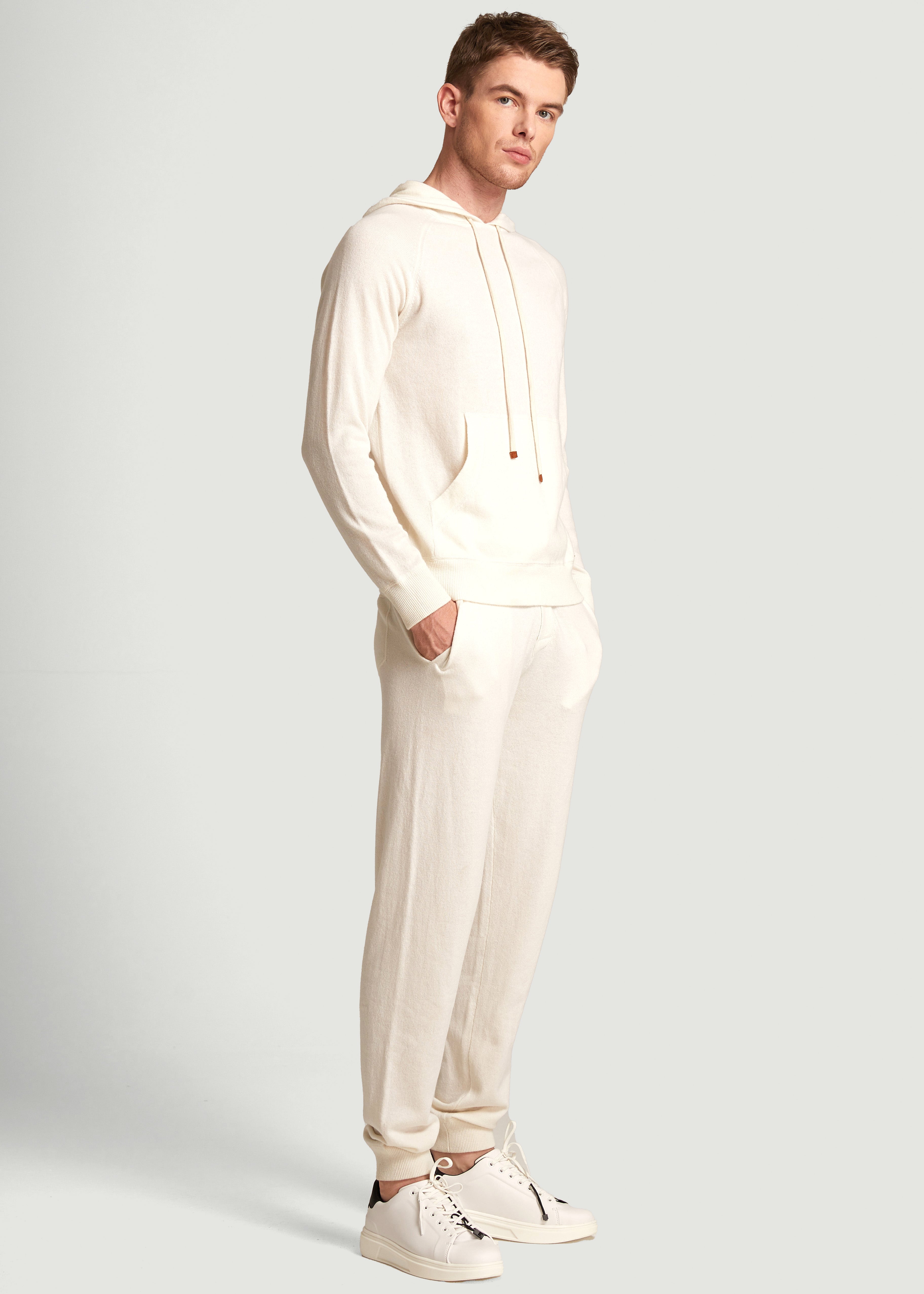 Men Relaxed Cashmere Jogger Trousers