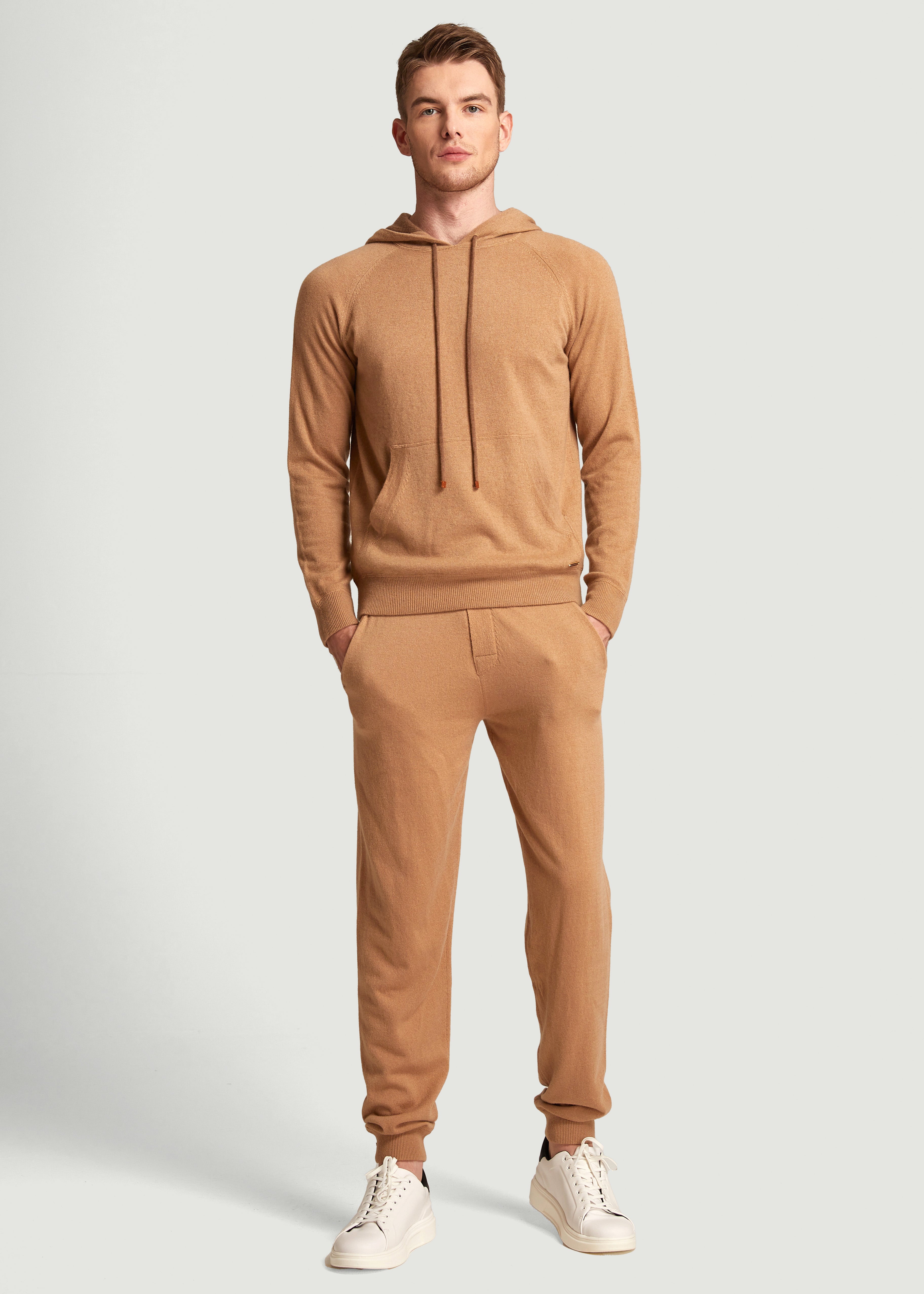 Men Relaxed Cashmere Jogger Trousers