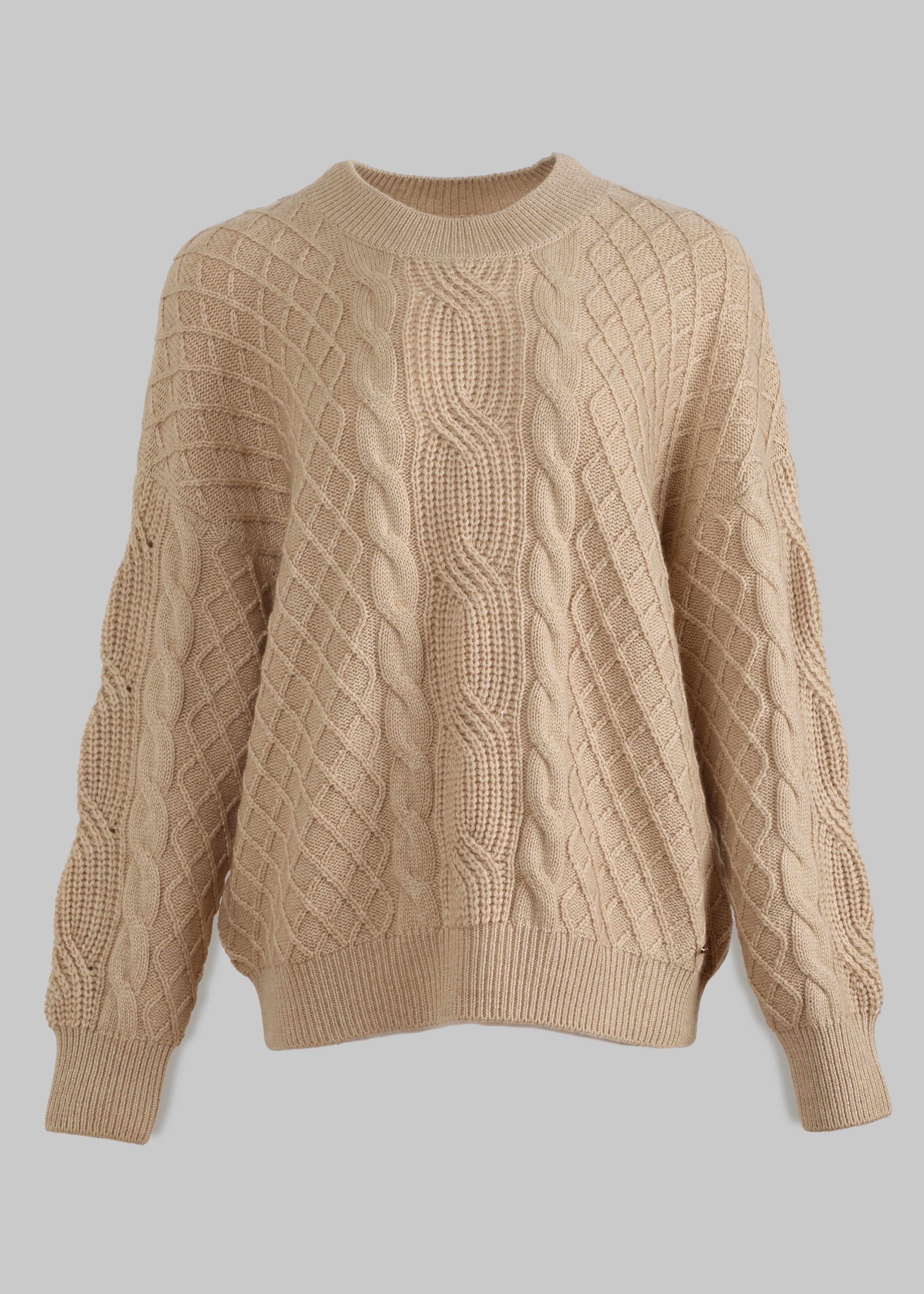 Filato Cable Knit Oversized Cashmere Jumper