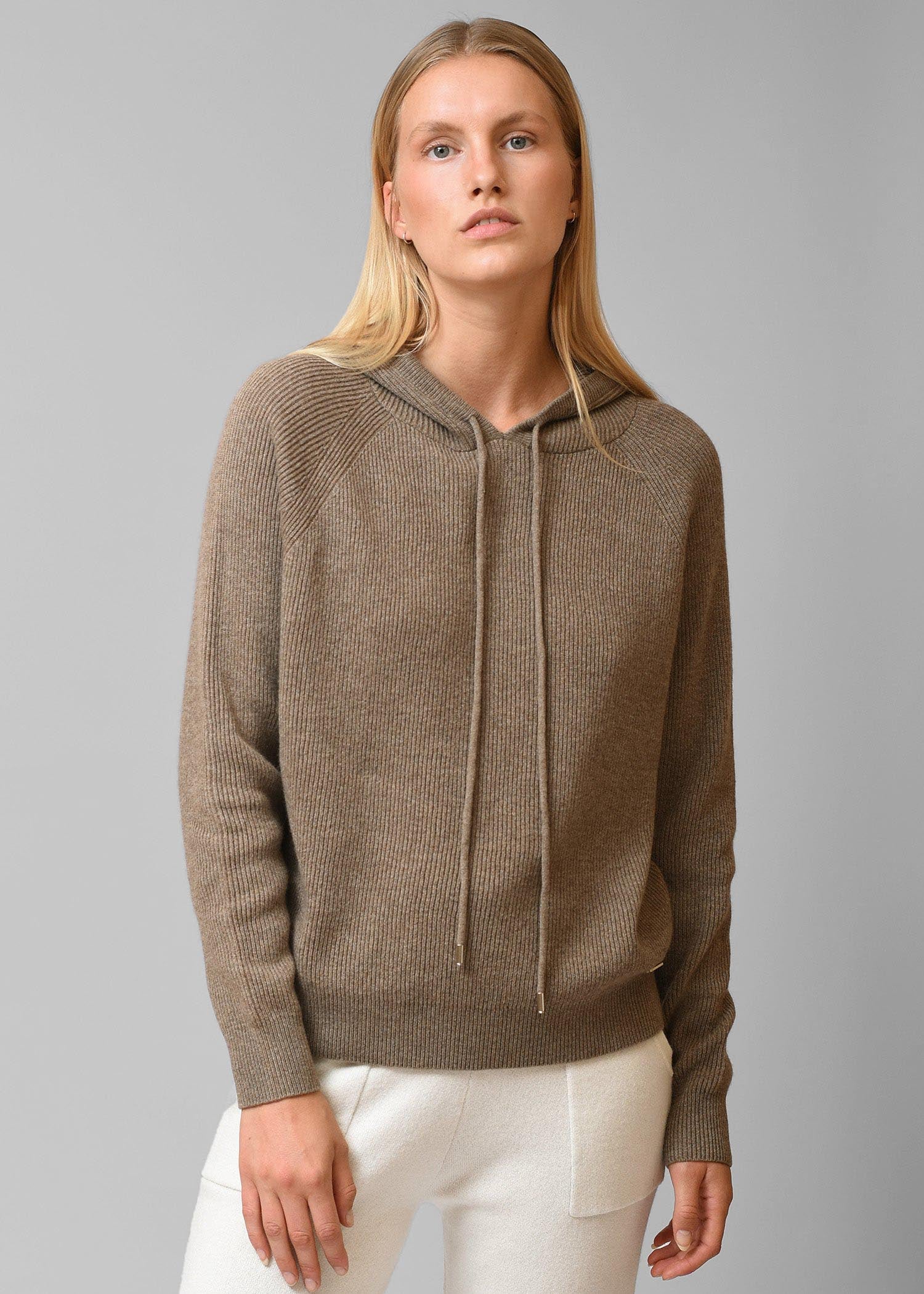 Ondoso Rib Knit Cashmere Hoodie