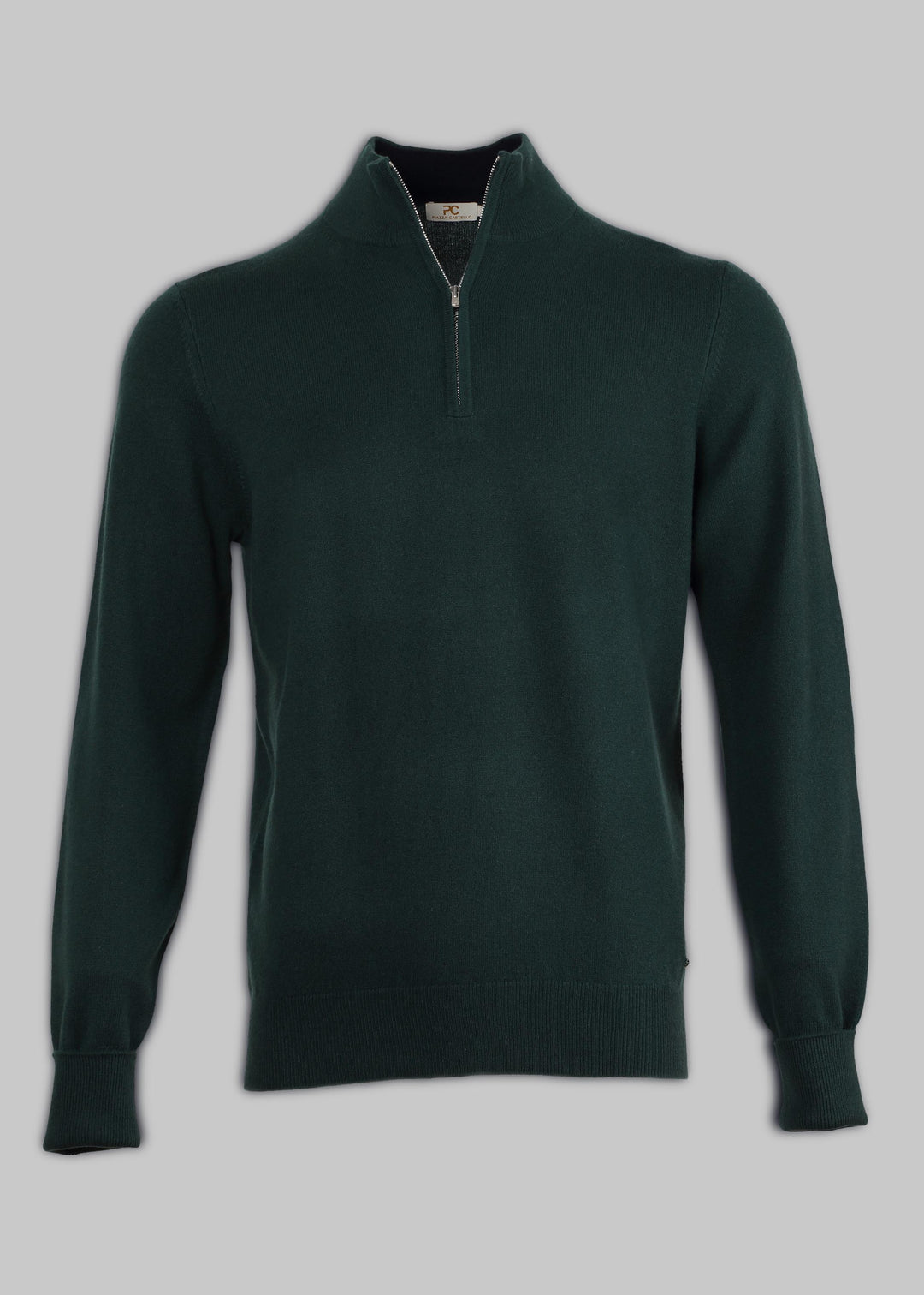 Pullover in Cashmere Mezzo Collo con Zip